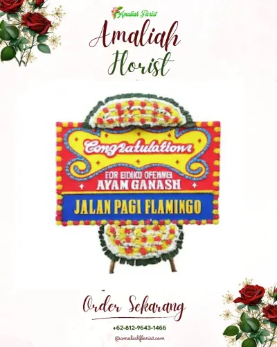 Bunga Papan Congratulation di Rutong